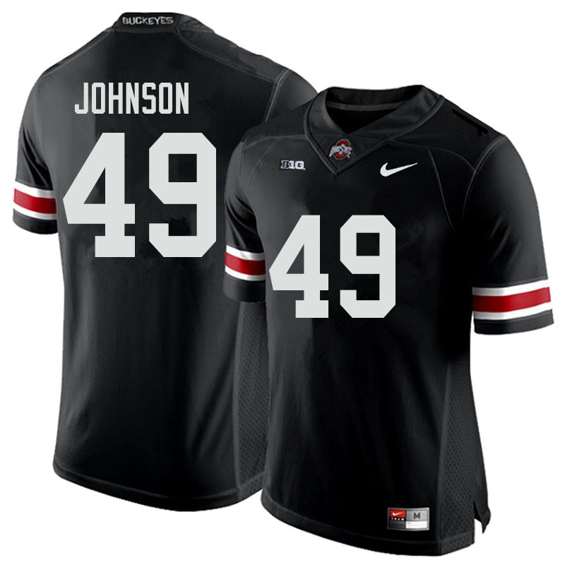 Ohio State Buckeyes #49 Xavier Johnson College Football Jerseys Sale-Black